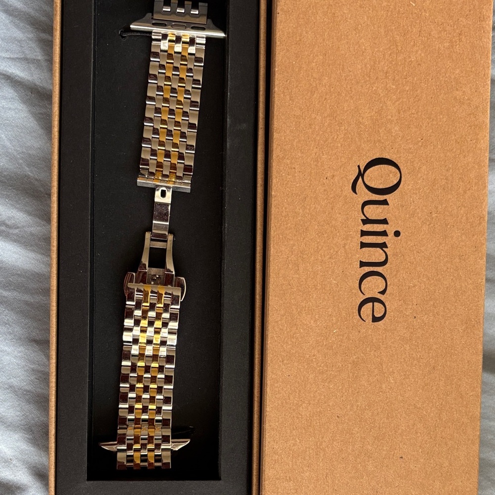 Quince Gold and Silver Watch Band